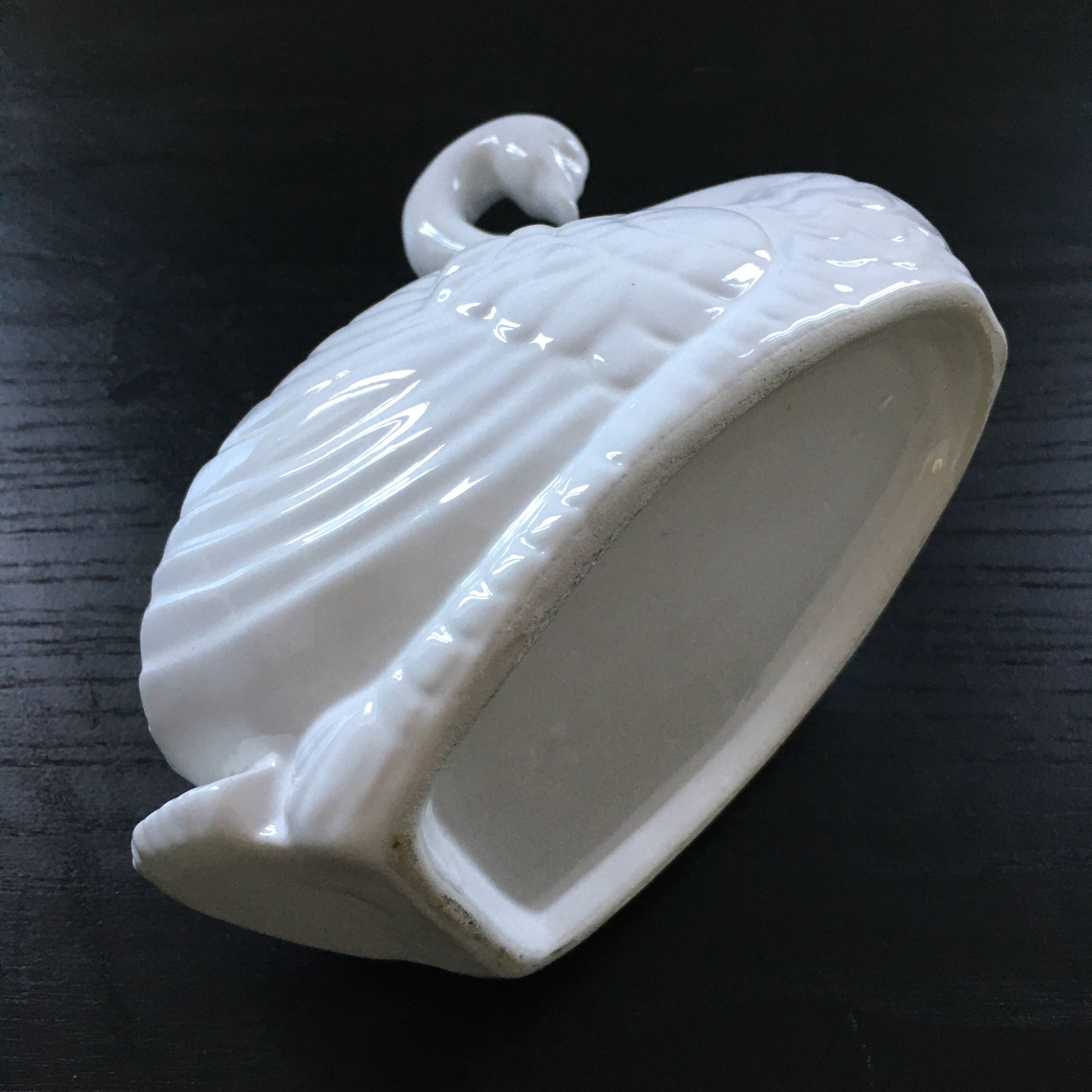 Vide poche cygne blanc