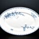 Carmen oval earthenware dish U&C Sarreguemines butterfly 35.5cm
