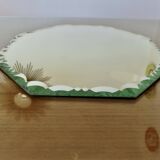 Large bevelled octagonal mirror to be placed, 1940s.
