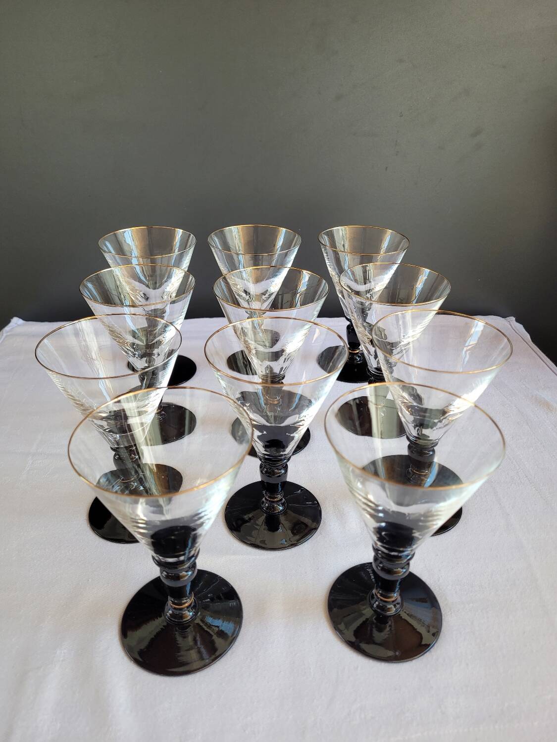 Verres à vin en cristal