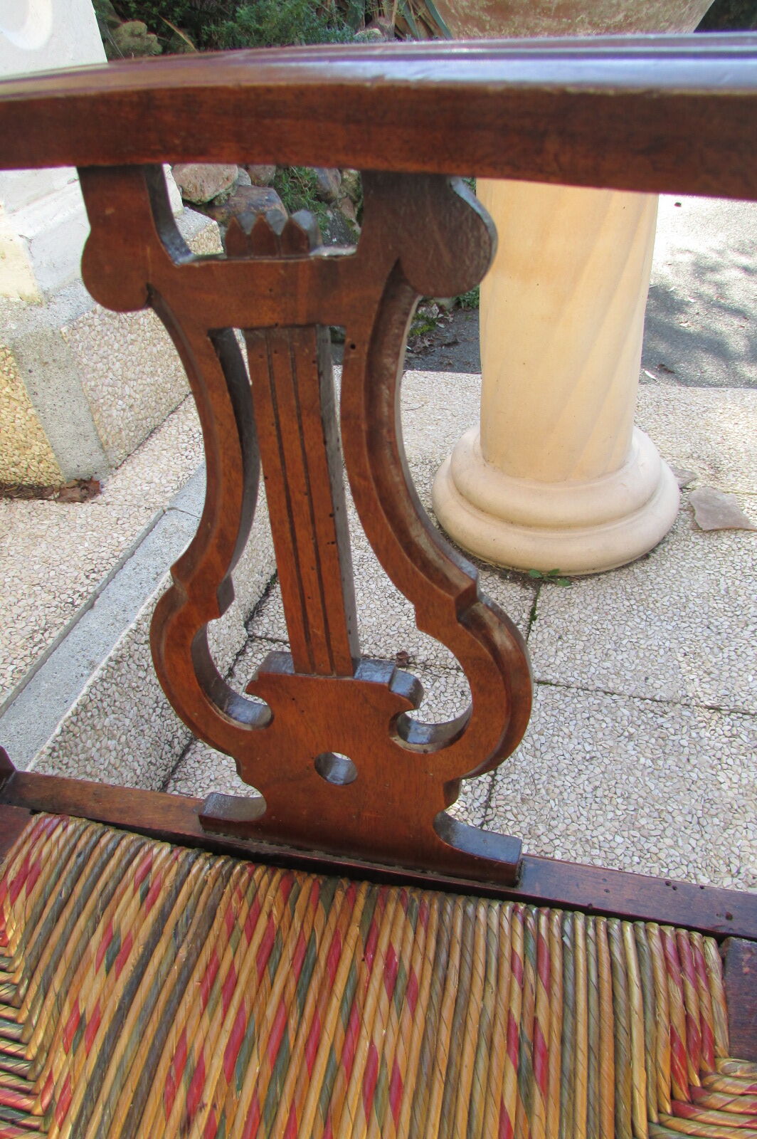 Fireplace corner chair, music chair