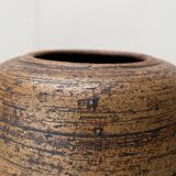 Brutalist mid-century studio ceramic vase by Sybille Karrenberg-Dresler, 1960s.