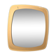 Square smoked glass mirror, Italy, 1970