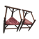 Pair of antique English triangular armchairs 1900s