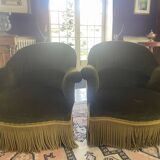 Pair of toadstool armchairs