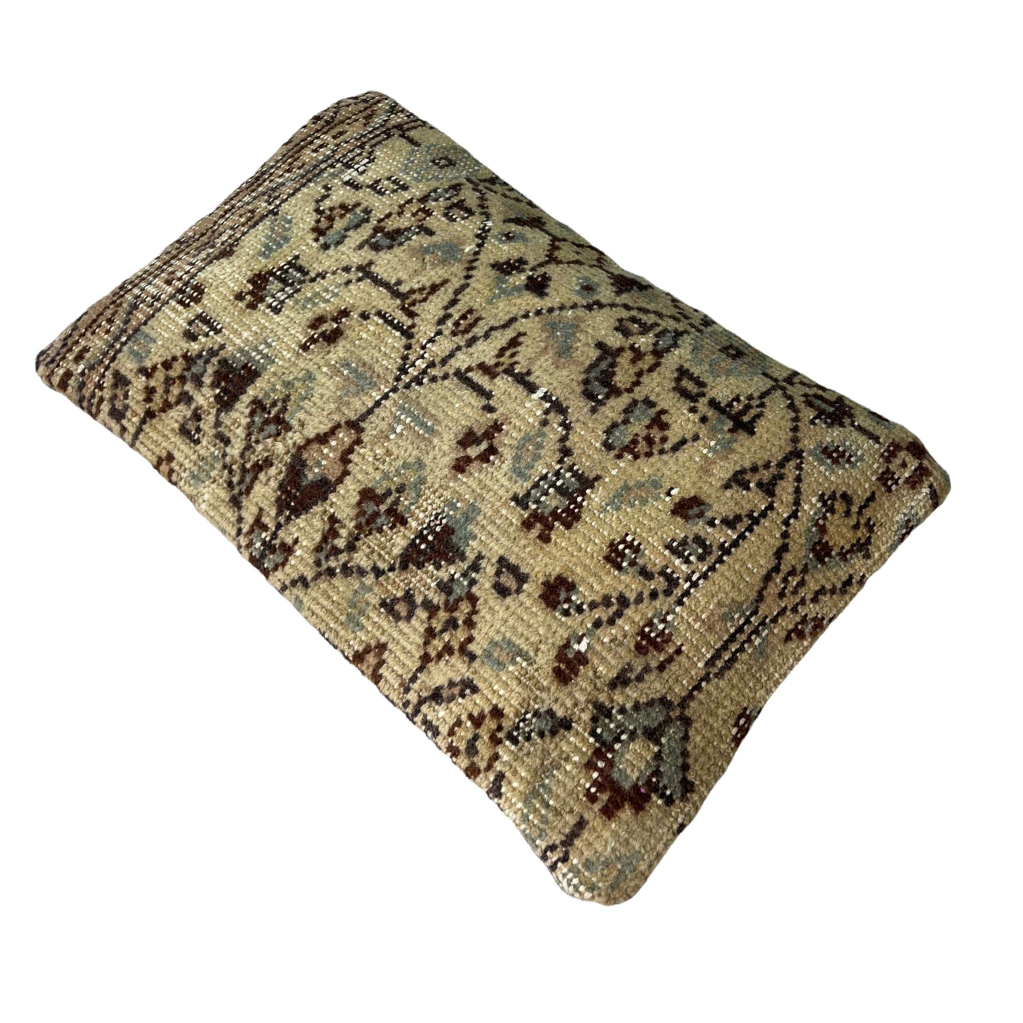 Housse de coussin de tapis turc vintage 30 x 50 cm