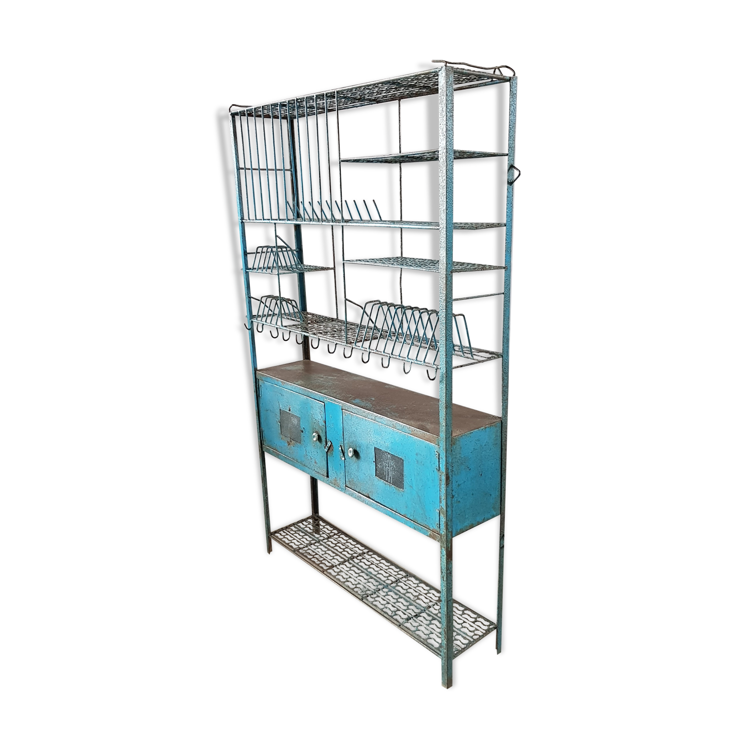 Metal croat with its original blue patina