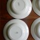 6 hollow plates Digoin Sarreguemines / Pattern Blue Roses