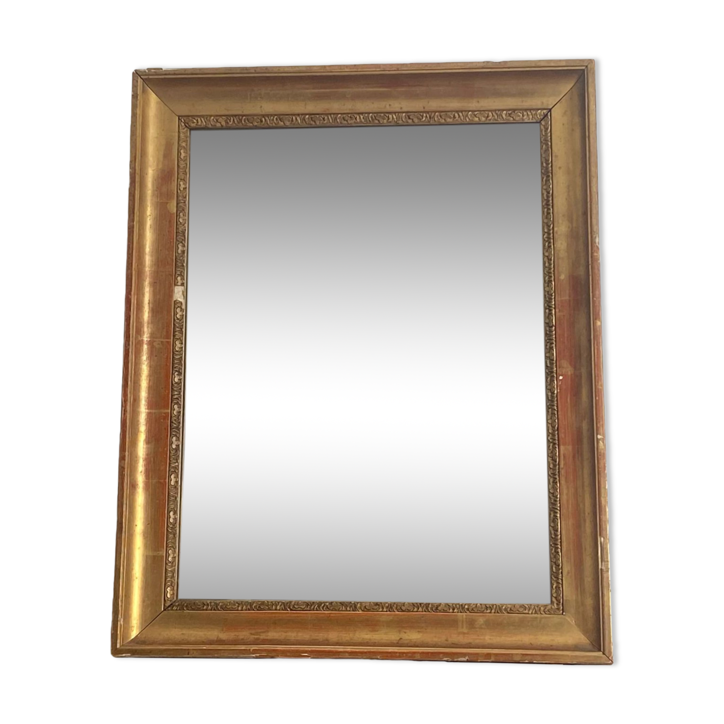Vintage mirror gilded late XIXthJ,  70X56 cm