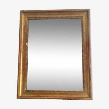 Miroir vintage doré fin XIXème, 70X56 cm