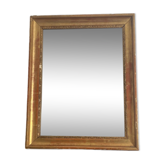 Vintage mirror gilded late XIXthJ,  70X56 cm