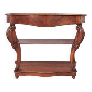 Grande console époque - noyer