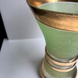 Green granita vase 60s
