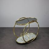 Mid-Century Coctail Serving Bar Table made of Brass, 1970s, Germany