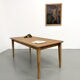 Campaign table in oak and pine, 1970s