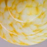 Art Deco yellow Murano glass pendant, 1950