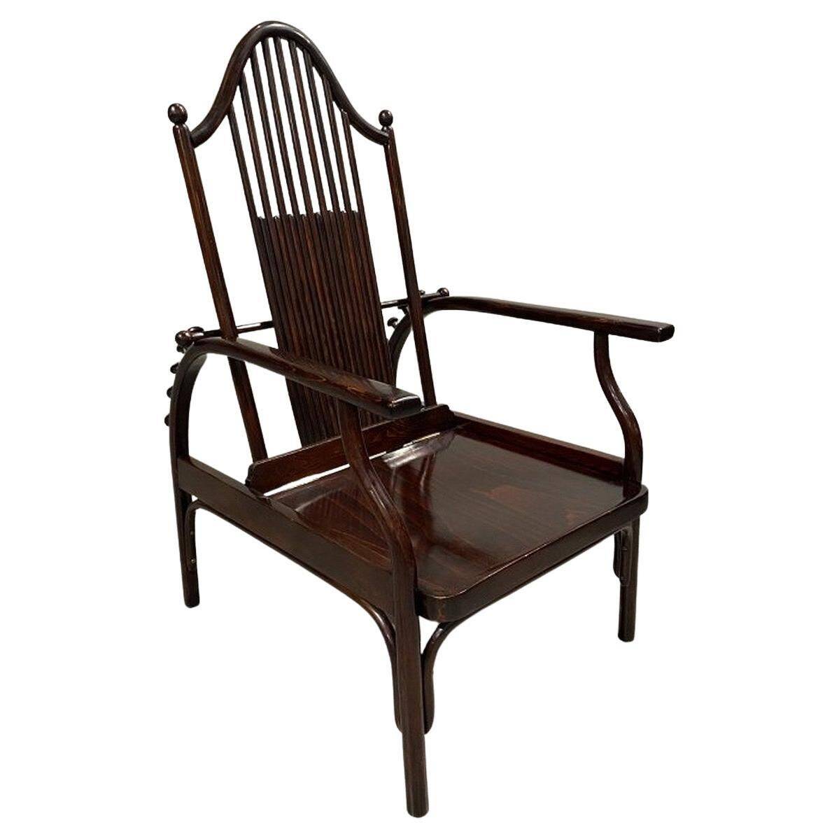 Fauteuil réglable par Josef Hoffmann pour Jacob & Josef Kohn