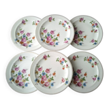 6 Limoges porcelain dessert plates Raynaud é Cie