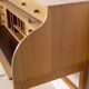 Andreas Hansen Roll Top Desk Secretary in Oak, 1970s Hadsten Traeindustri
