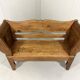 Antique oak bench in Biedemeier style 1860-1900