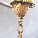 Old bronze chandelier