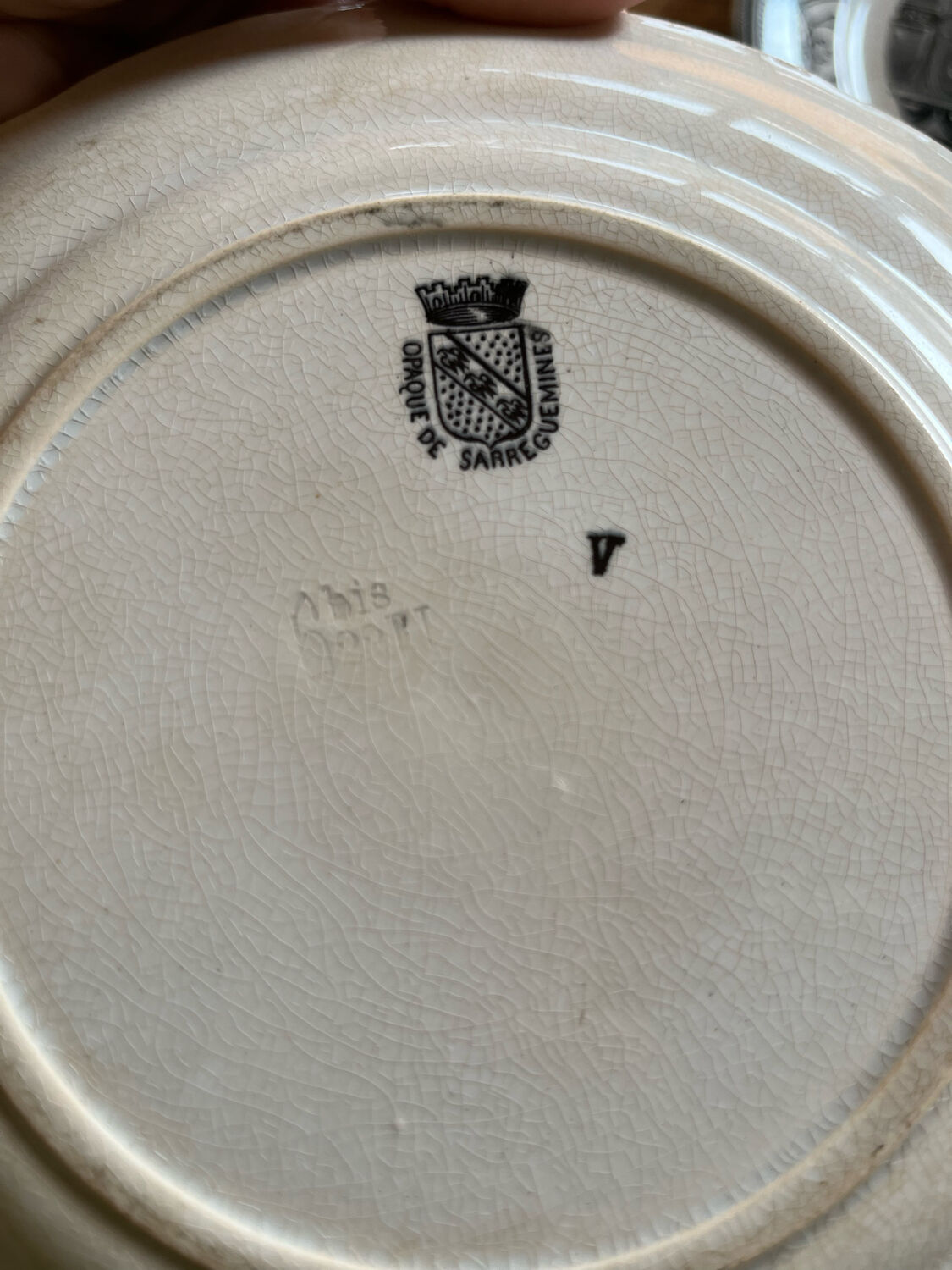 Sarreguemines talking plates