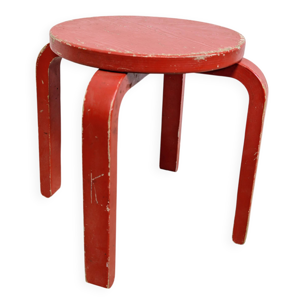 Tabouret enfant vintage – esprit Alvar Aalto