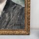 Portrait of a man in a suit, oil painting on canvas