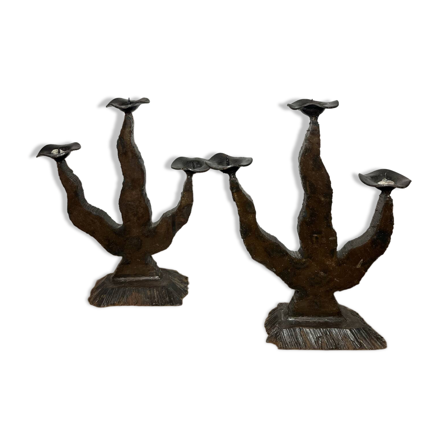 Brutalist chandeliers