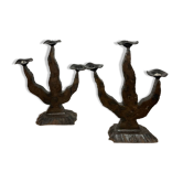 Brutalist chandeliers