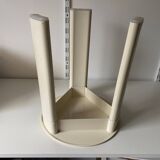Tabouret blanc gedy par Olaf von Bohr années 70
