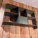 Wall shelf with lockers