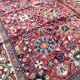 Old french carpet knotted 253 x 353 cm