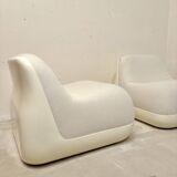Pair of Jumbo armchairs, Alberto Rosselli, Saporiti 1970