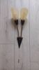 Mid-century glass wall lamp