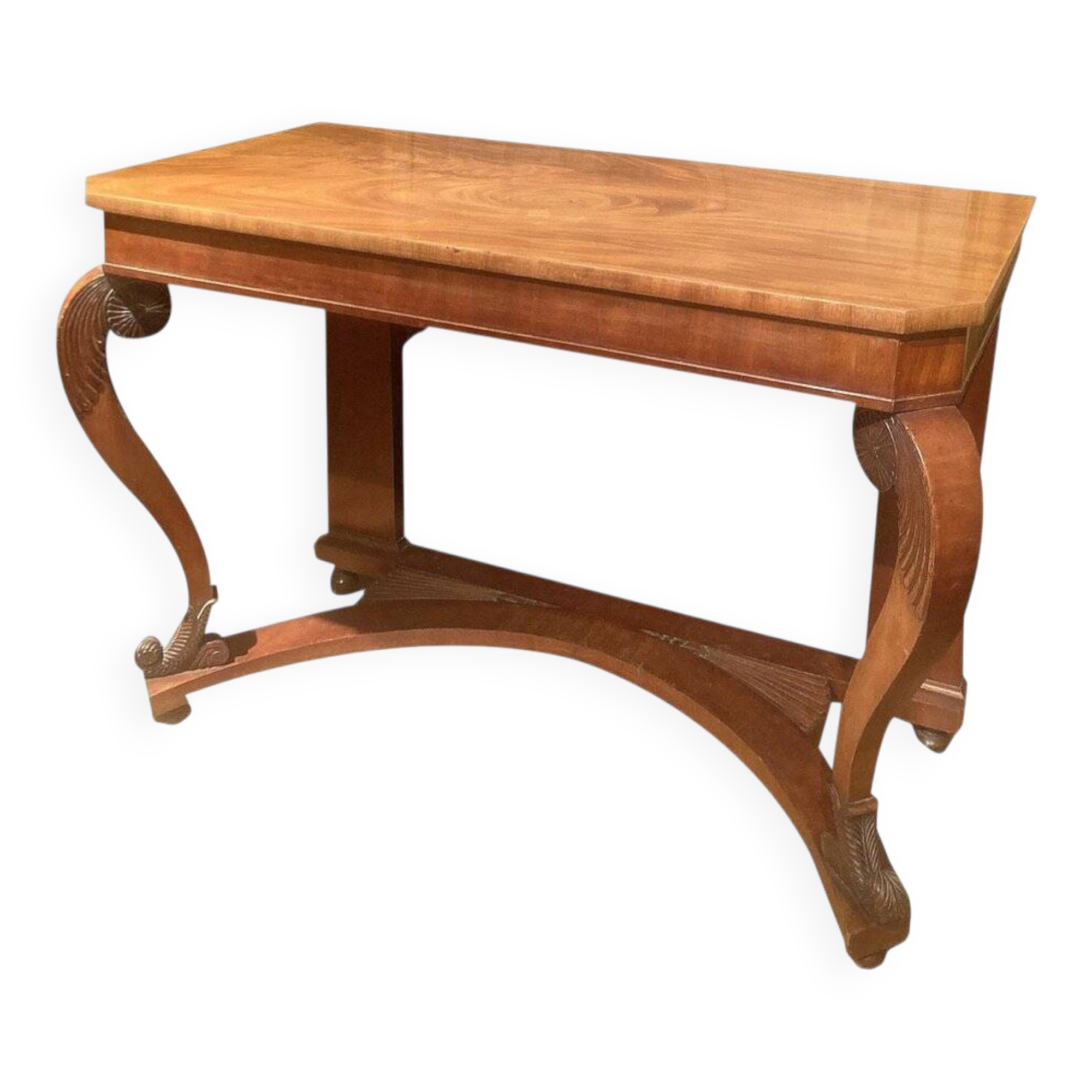 Art Nouveau Italian Wooden Console Table