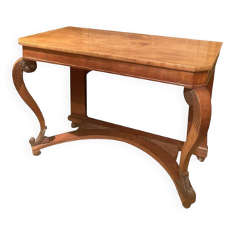 Art Nouveau Italian Wooden Console Table