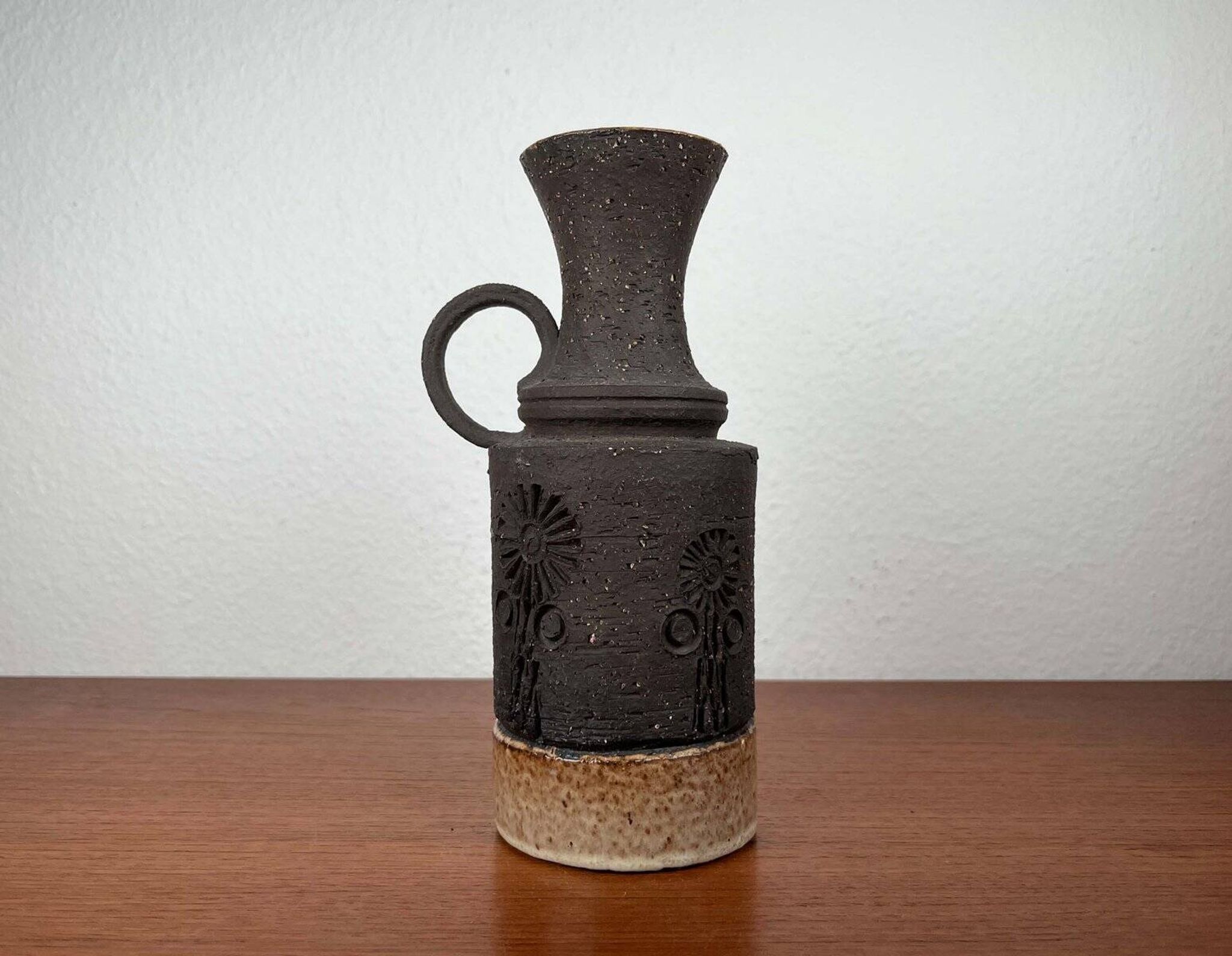 Mid-century Danish studio ceramic vase from the 1960s.