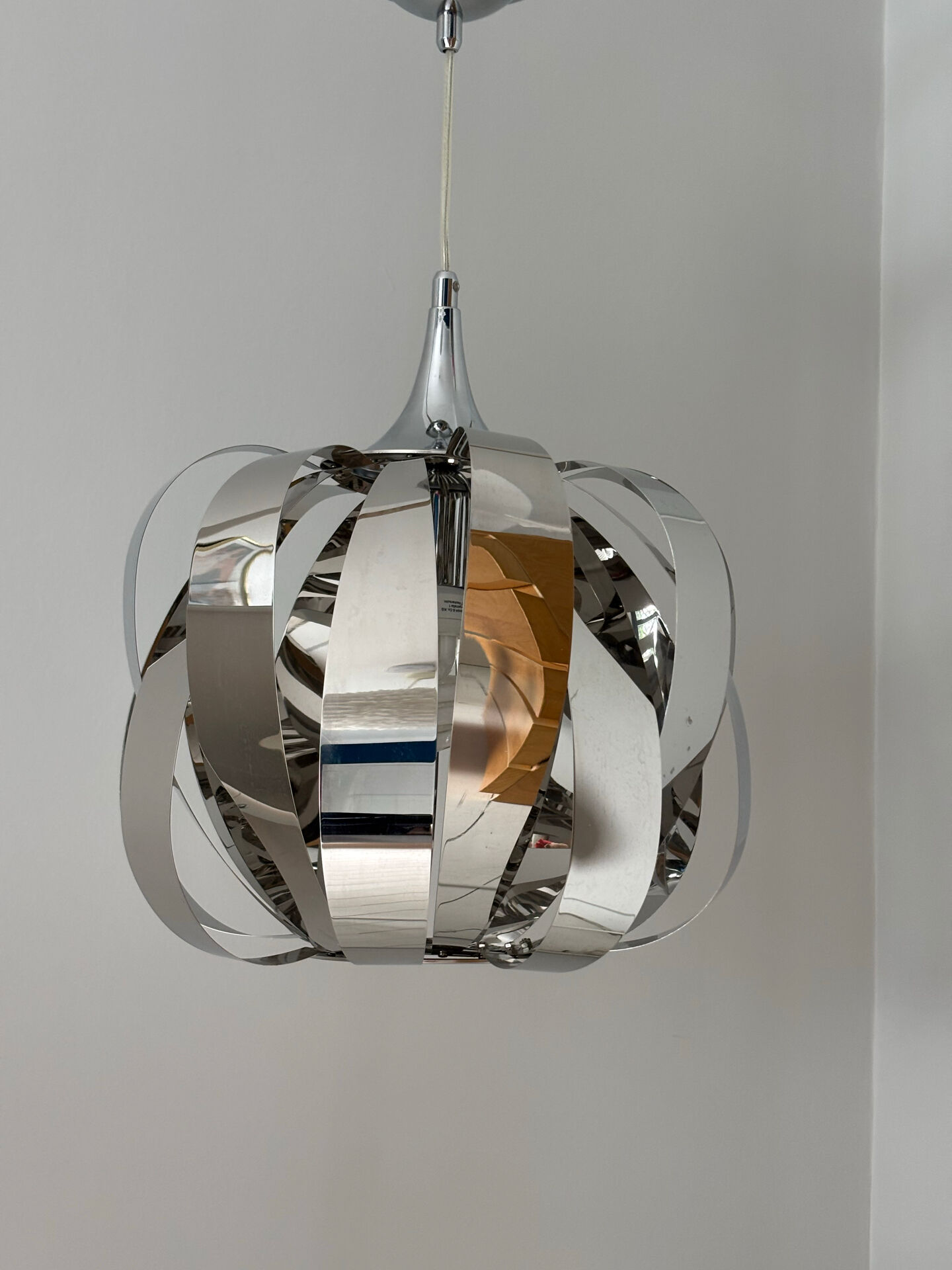 Suspension en métal style Space âge