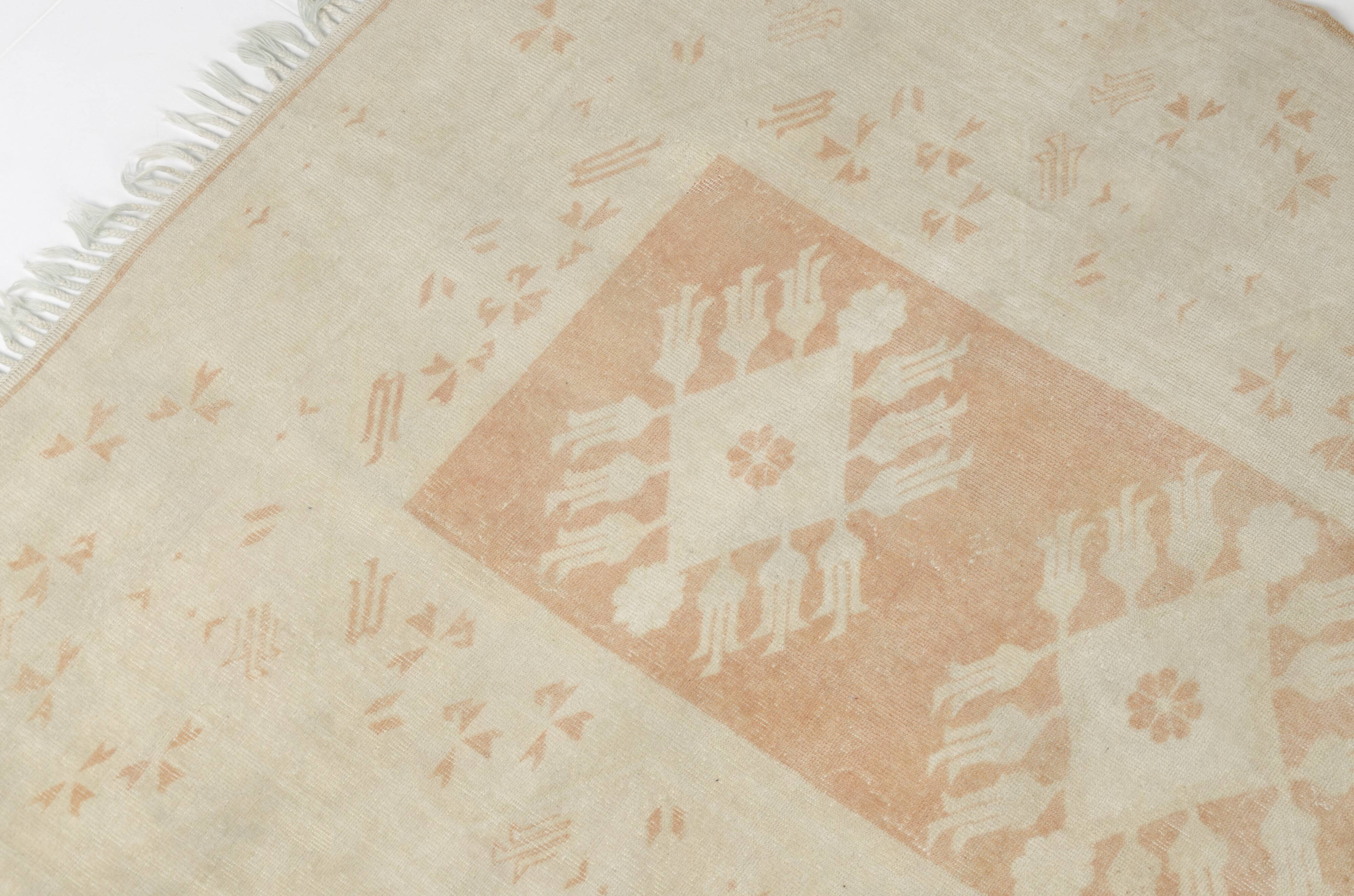 Oushak Anatolian Floral Carpet