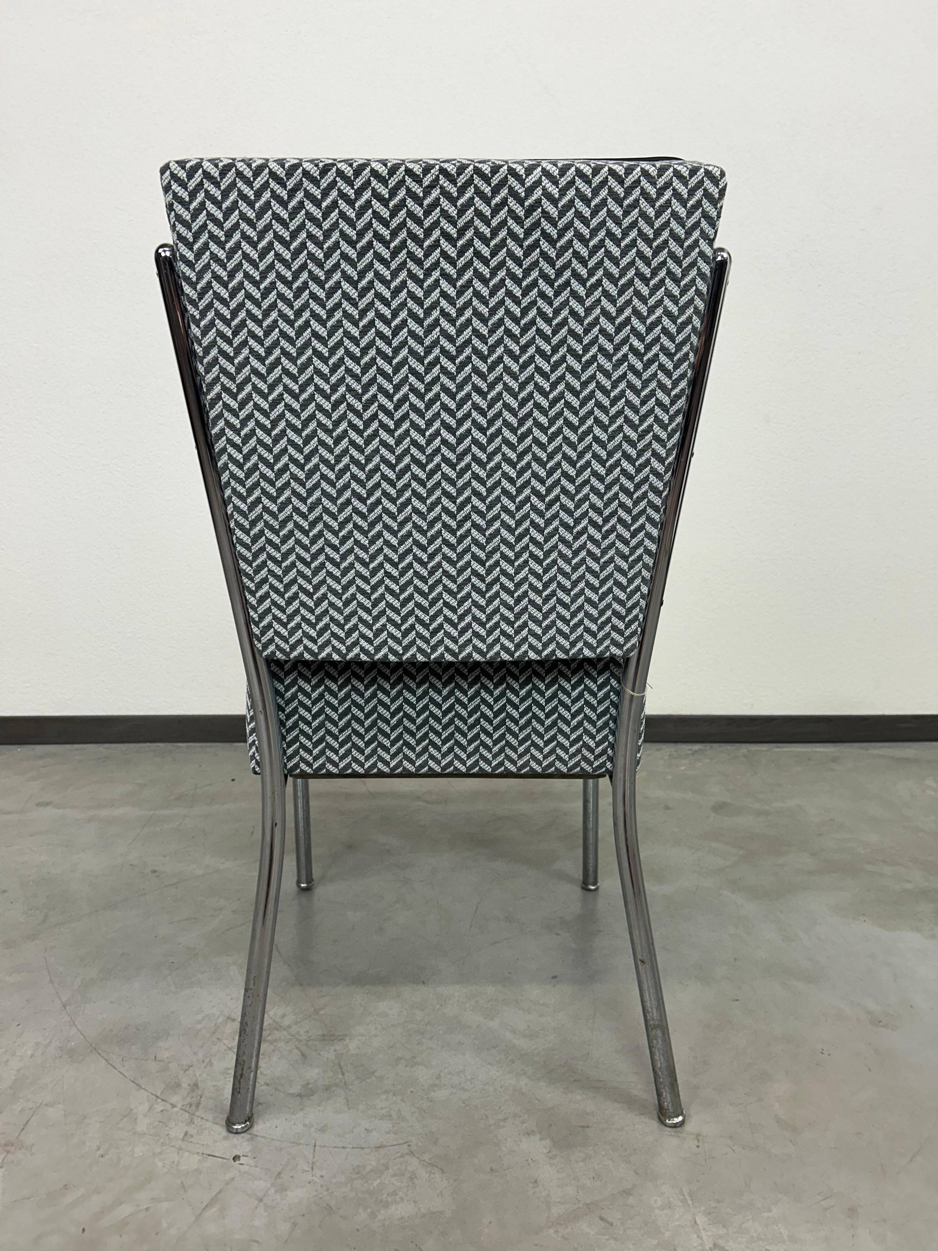 Mid-century tubular steel chair by Jozsef Peresztegi