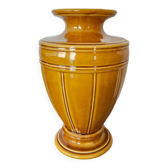 Ochre-coloured vase