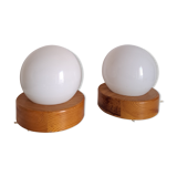 Pair of bedside lamps