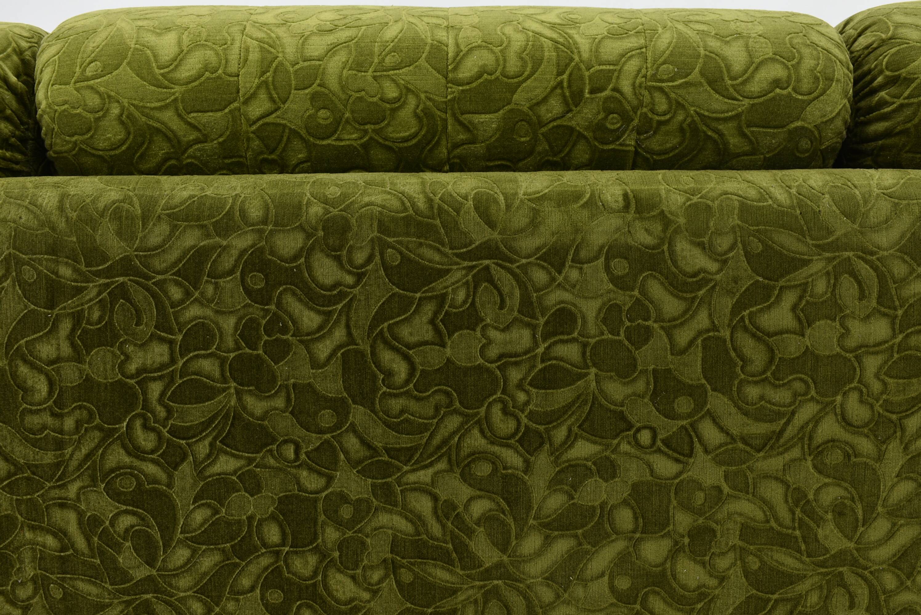 Big Design Three-Seat Sofa Atlantis,Czechoslovakia 1970s