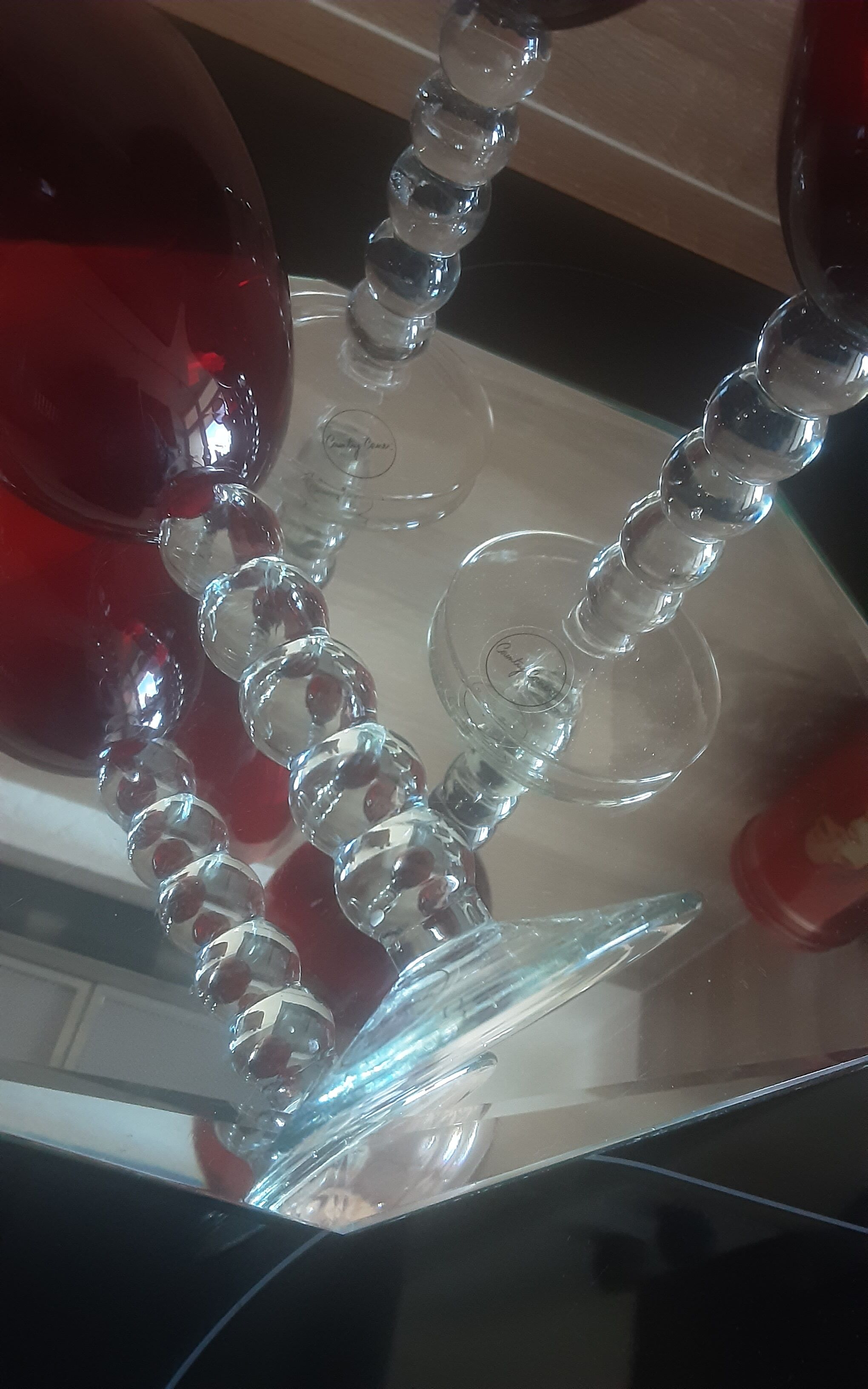 Lot 4water glasses or vintage wine