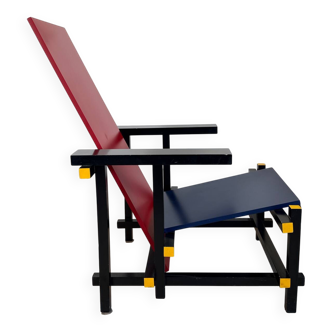 Red and Blue Chair by Gerrit Rietveld for Cassina
