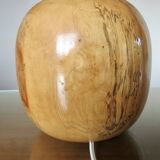 Elm lamp, French work, 70s-80s
