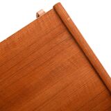 Scandinavian bookcase with storage compartment