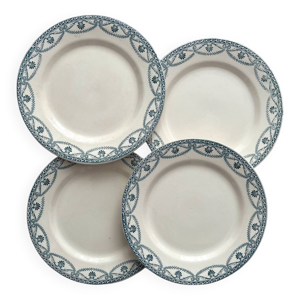 4 assiettes plates en
