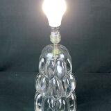 Mid-century crystal table lamp base